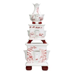 Country Estate Winter Frolic Tulipiere - Ruby
