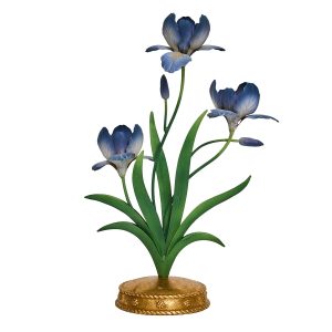 Meadow Walk Iris 14 Centerpiece Candelabra - Chambray