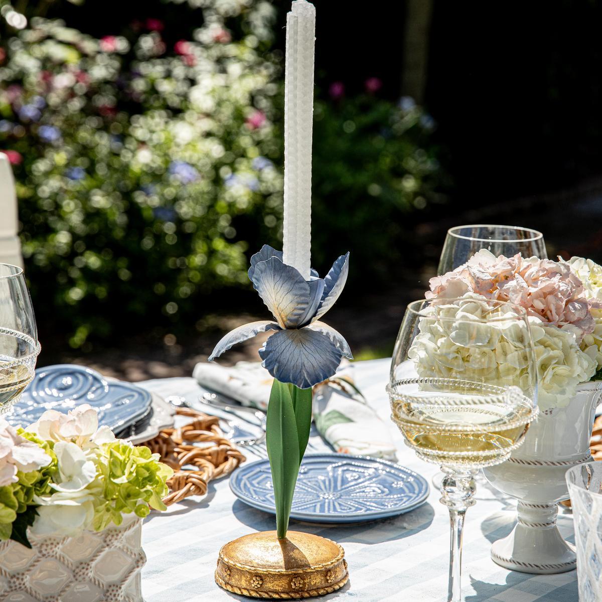 Meadow Walk Iris 9 Candlestick - Chambray - Image 4