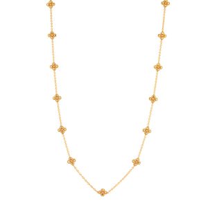 Berry Clover Double Sided Necklace. 34 - Gold
