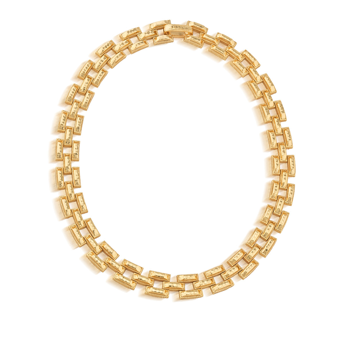 Pathway Petite Link Necklace. 17 - Gold - Image 3
