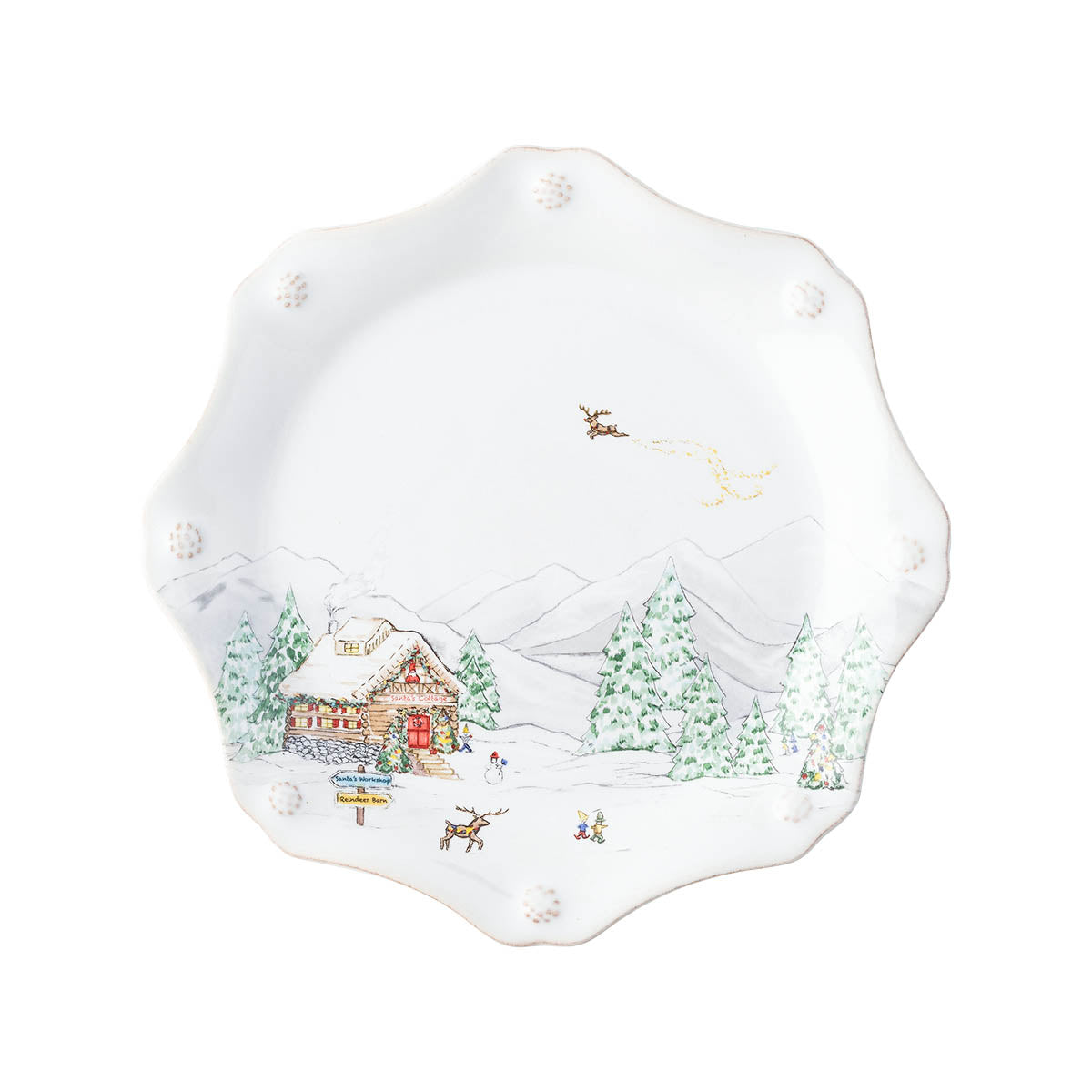 Berry & Thread North Pole Dessert/Salad Plate Assorted Set/4 - Image 5
