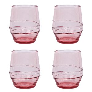 Amalia Acrylic Small Tumbler Set/4 - Coral