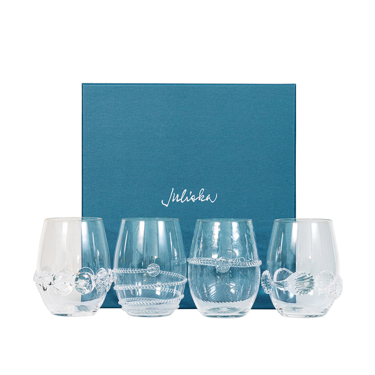 Heritage Stemless Wine Glass Assorted Set/4 - Image 2