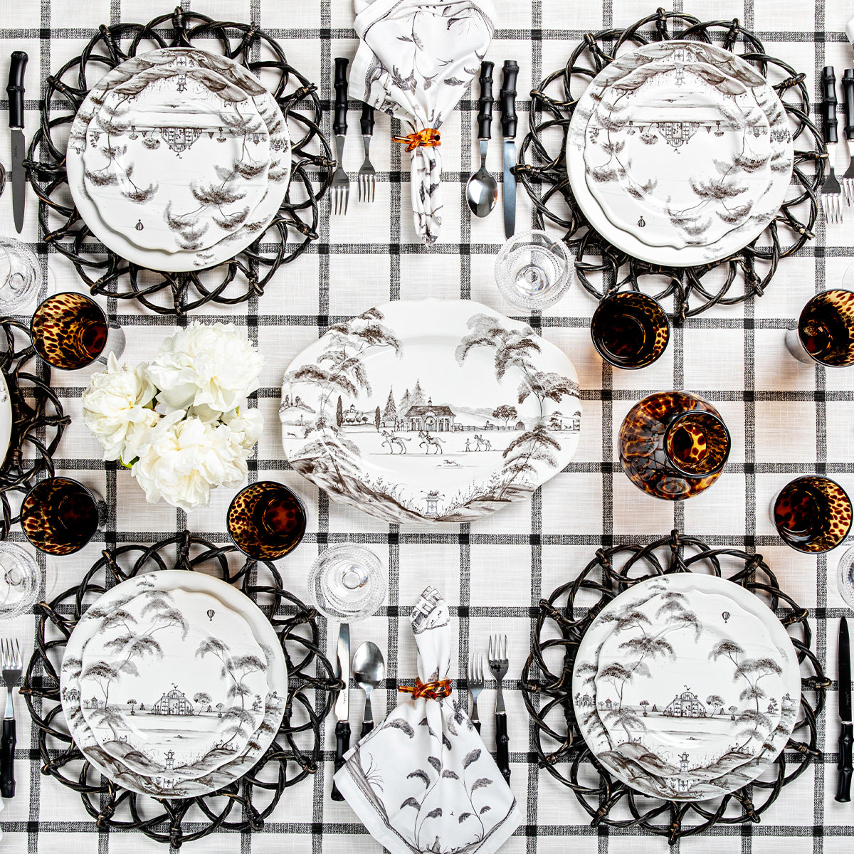 Bamboo 5pc Place Setting - Black - Image 5