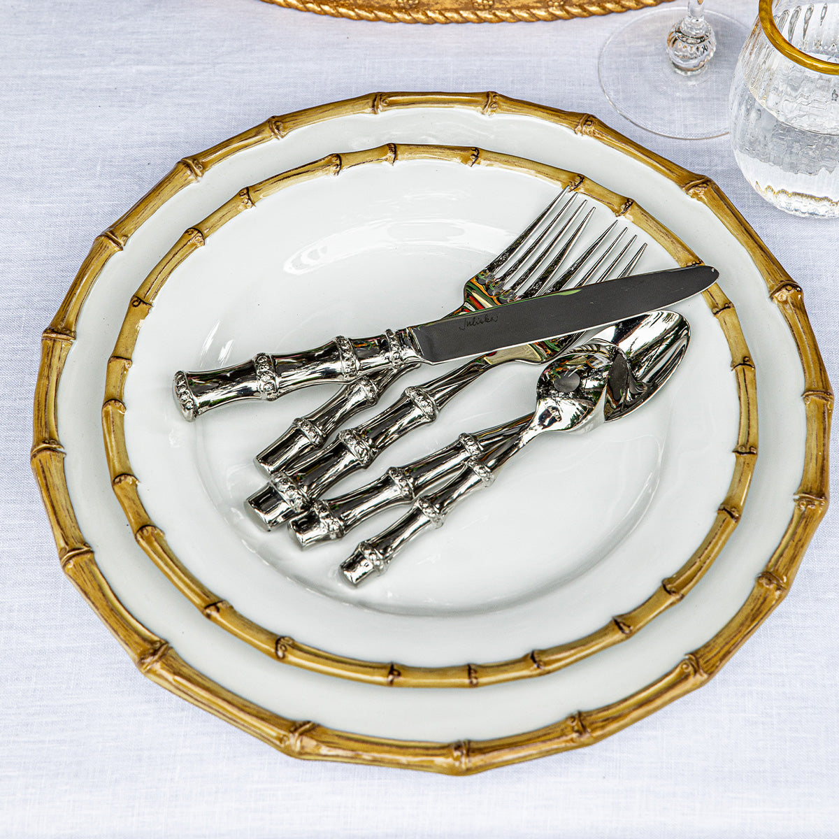 Bamboo 5pc Place Setting - Polished - Image 2