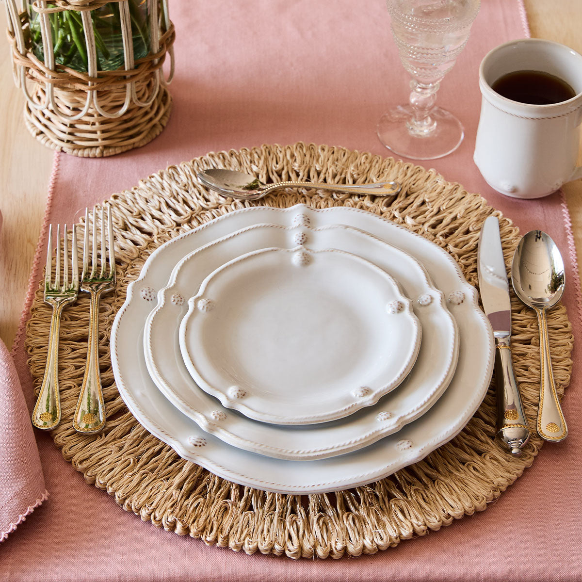 Berry & Thread 20pc Place Setting - Polished with Gold - Image 3