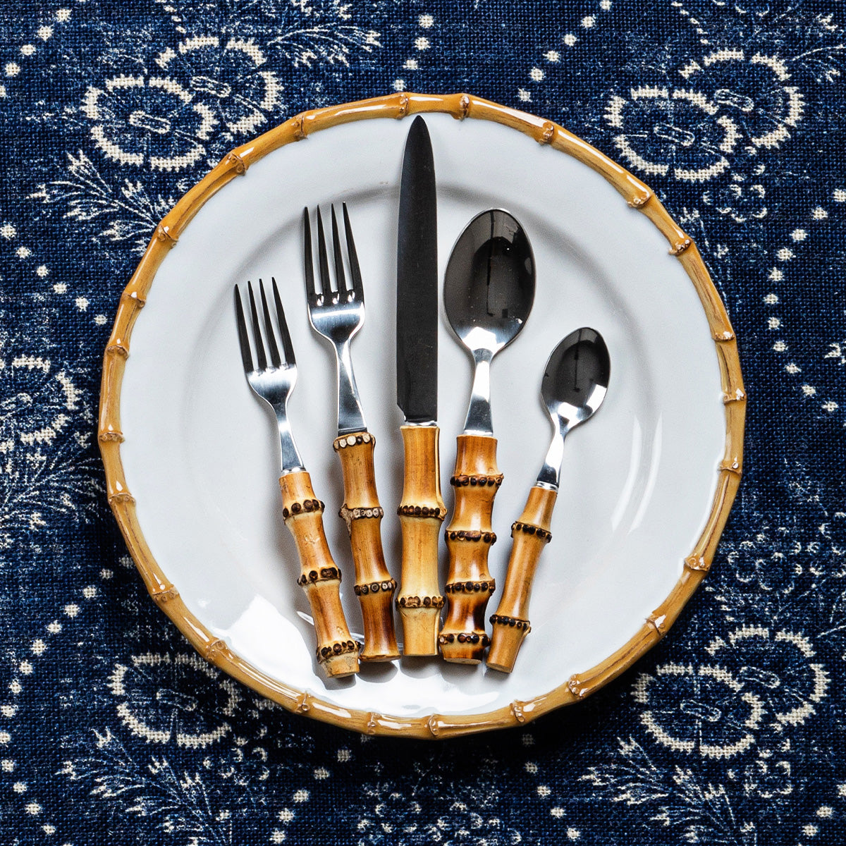 Bamboo 5pc Place Setting - Natural - Image 2