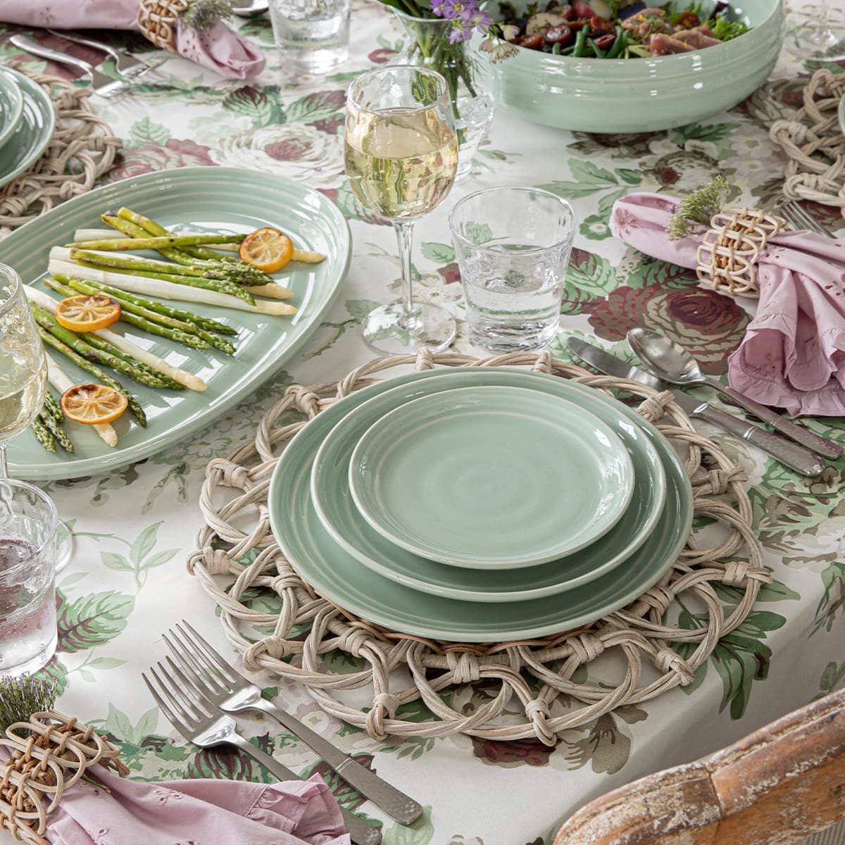 Provence Rattan Placemat - Whitewash - Image 4