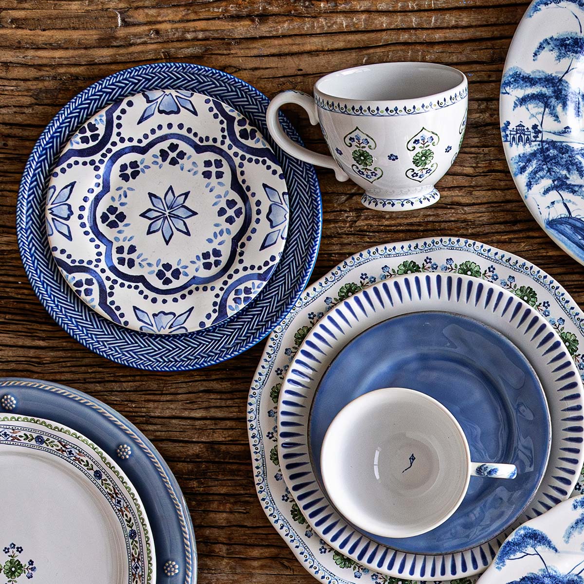 Iberian Side/Cocktail Plate - Indigo - Image 3