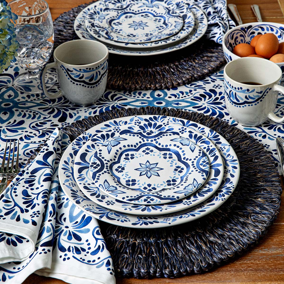 Iberian Side/Cocktail Plate - Indigo - Image 4