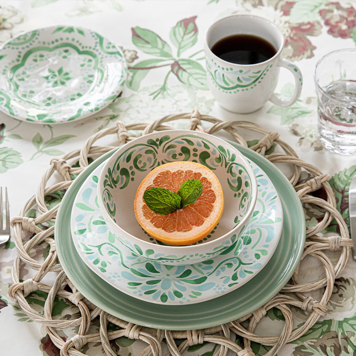 Provence Rattan Placemat - Whitewash - Image 3
