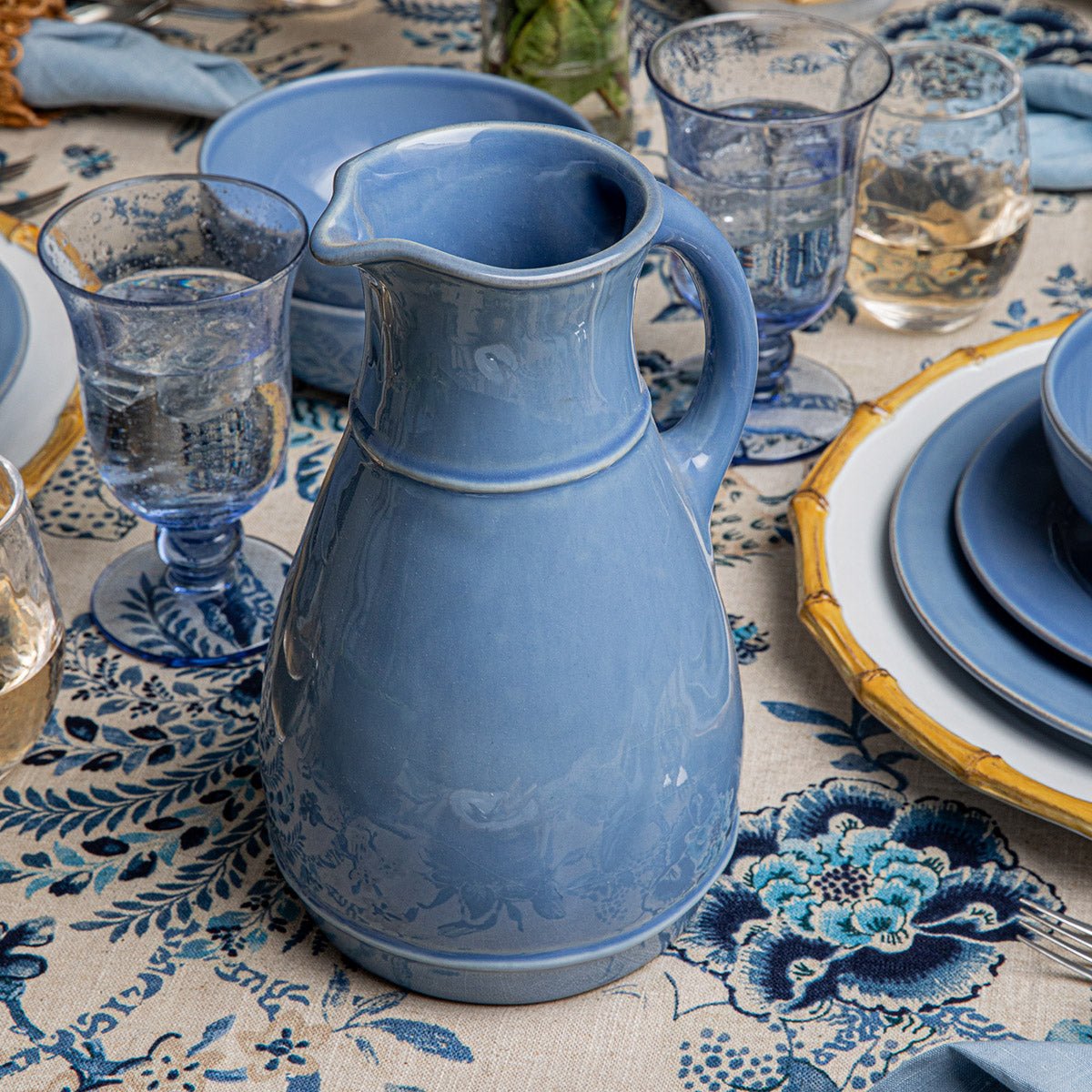 Puro Ceramic Pitcher - Chambray - Image 3