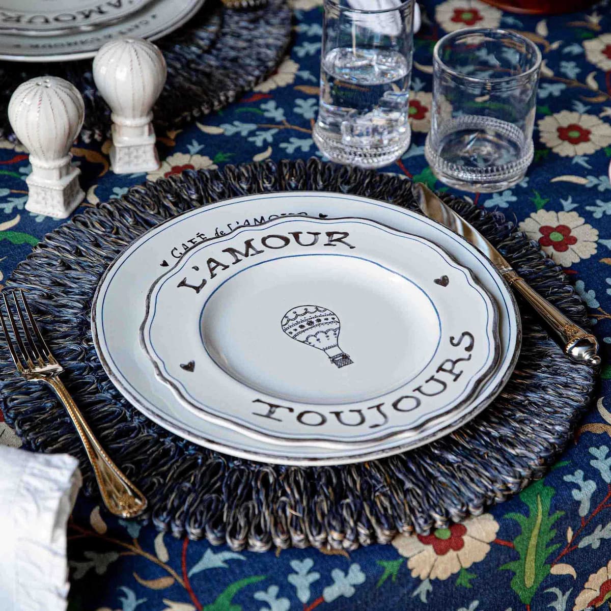 Straw Loop Placemat - Delft Blue - Image 3