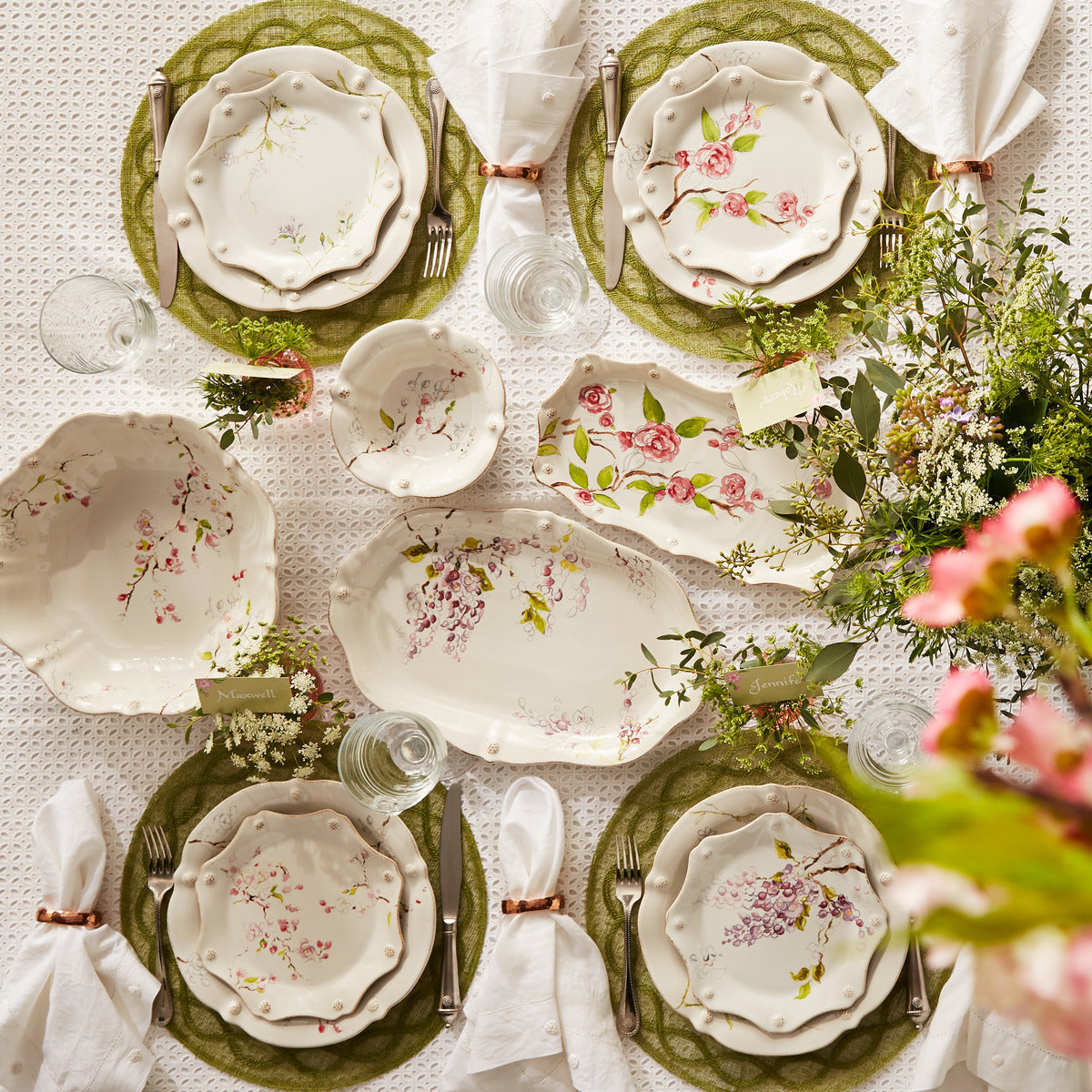 Tuileries Garden Placemat - Pistachio - Image 3