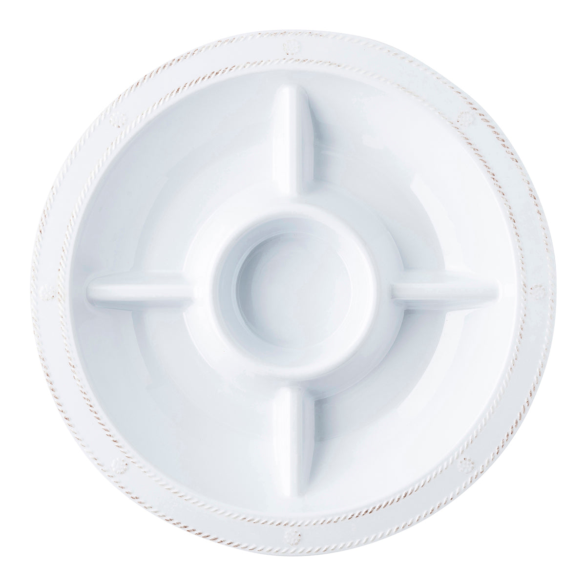 Berry & Thread Melamine 15 Crudité Platter - Whitewash - Image 2