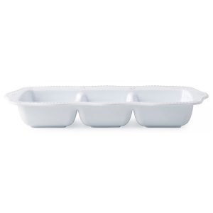 Berry & Thread Melamine 14 Triple Section Server - Whitewash