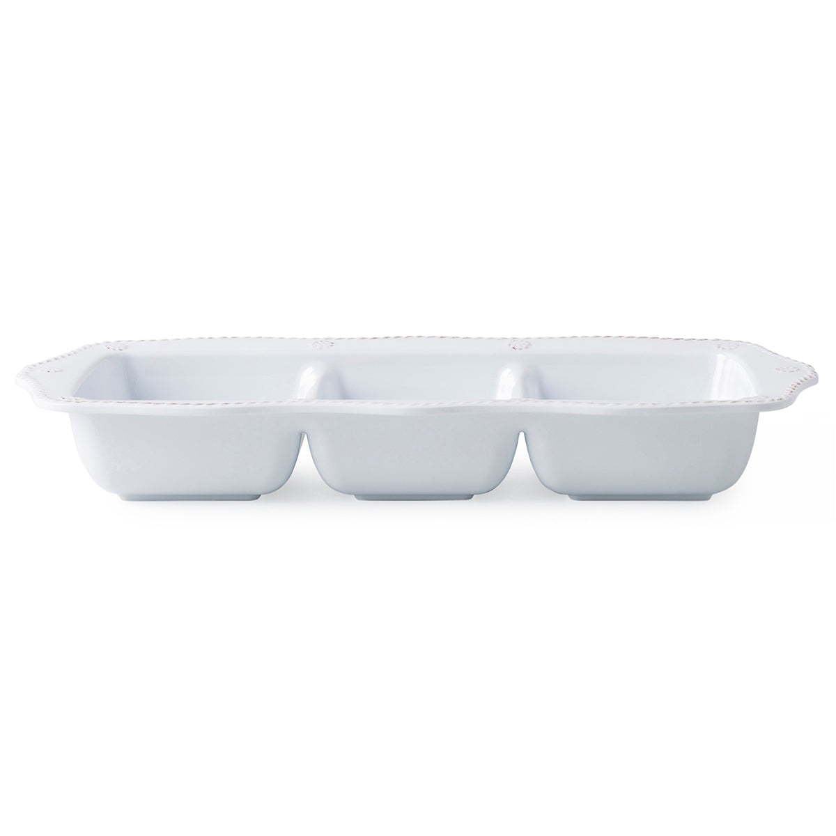 Berry & Thread Melamine 14 Triple Section Server - Whitewash