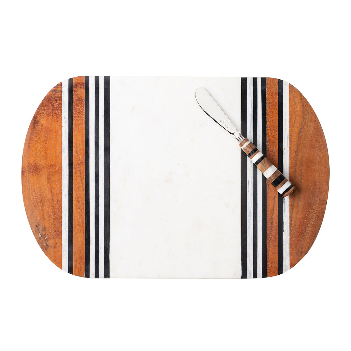 Stonewood Stripe 15 Serving Board with Spreader