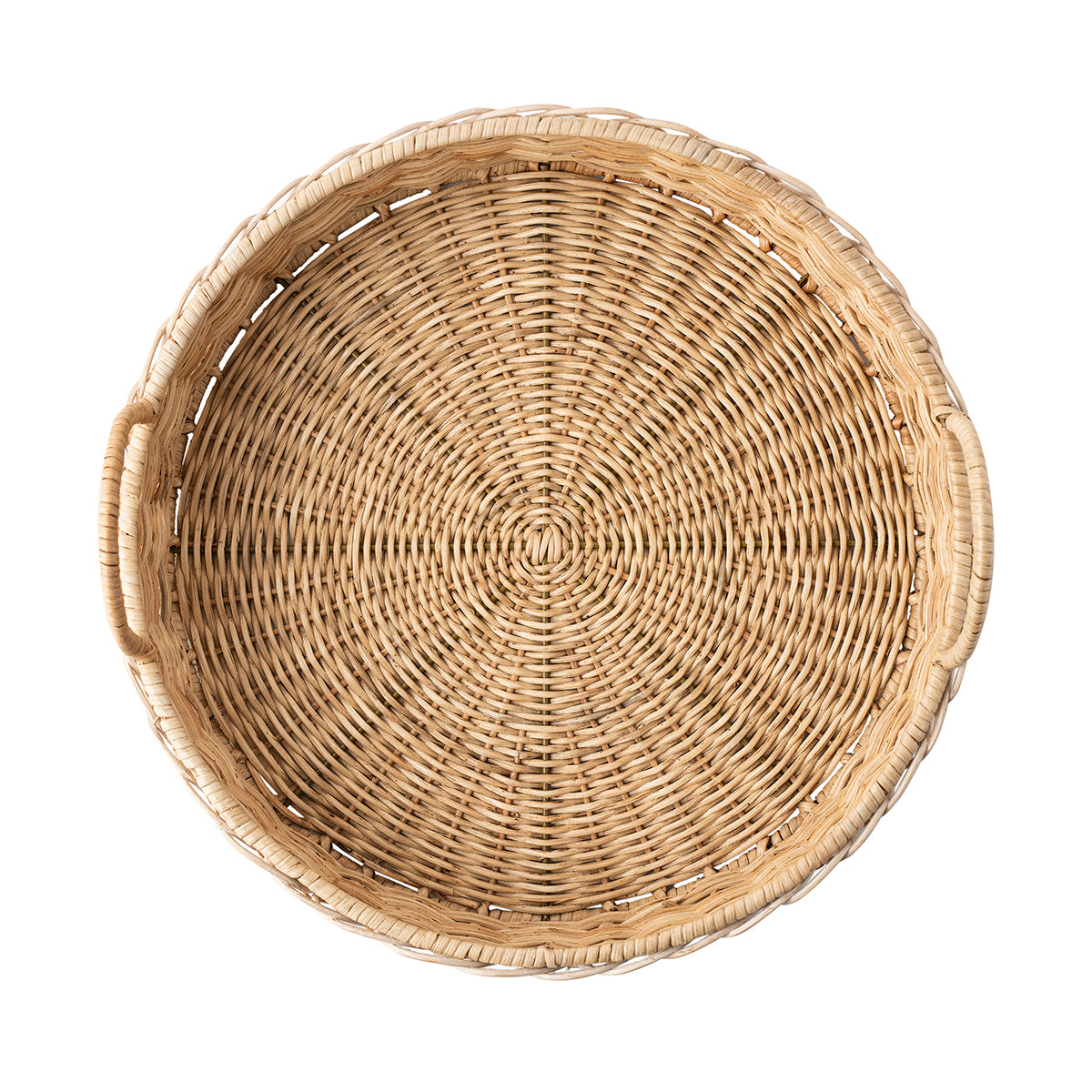 Provence Rattan 16 Circle Tray - Whitewash - Image 2