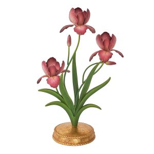 Meadow Walk Iris 14 Centerpiece Candelabra - Pink