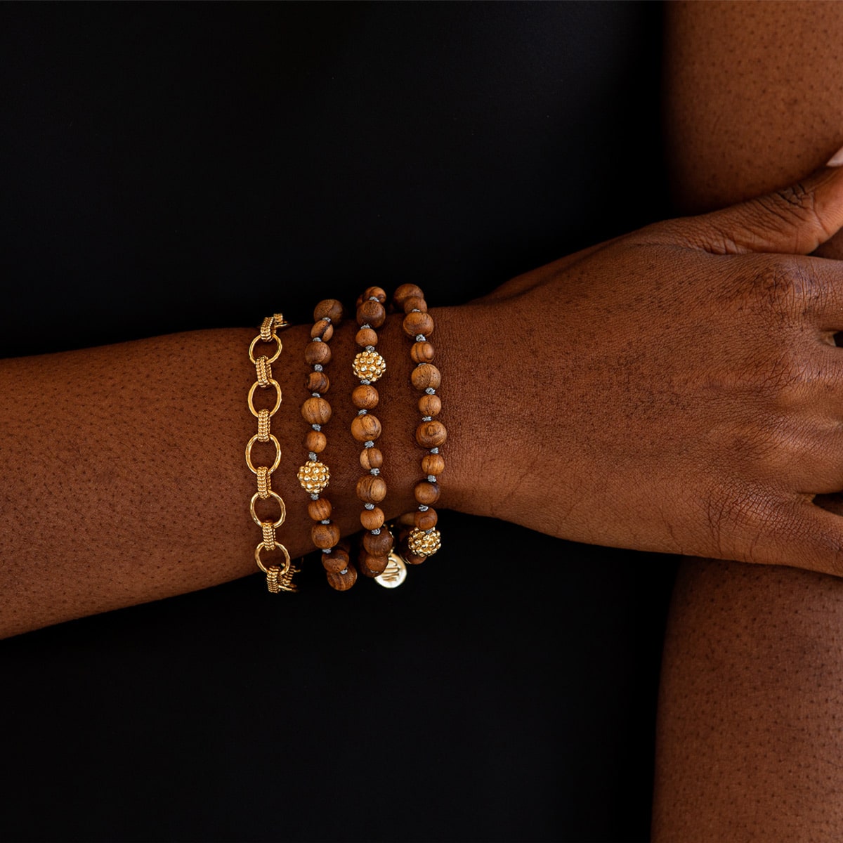 Earth Goddess Beads Bracelet - Teak - Image 2