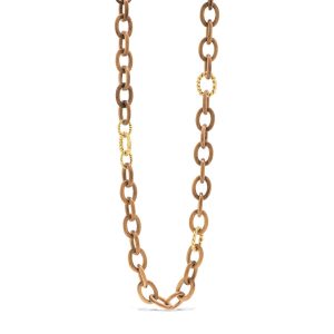 Earth Goddess Chain Necklace. 36'' - Teak