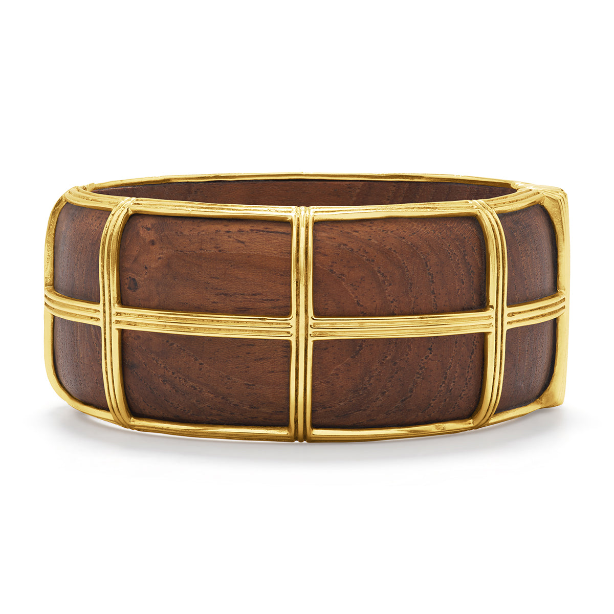 Gaia Grande Hinged Bangle - Teak - Image 6