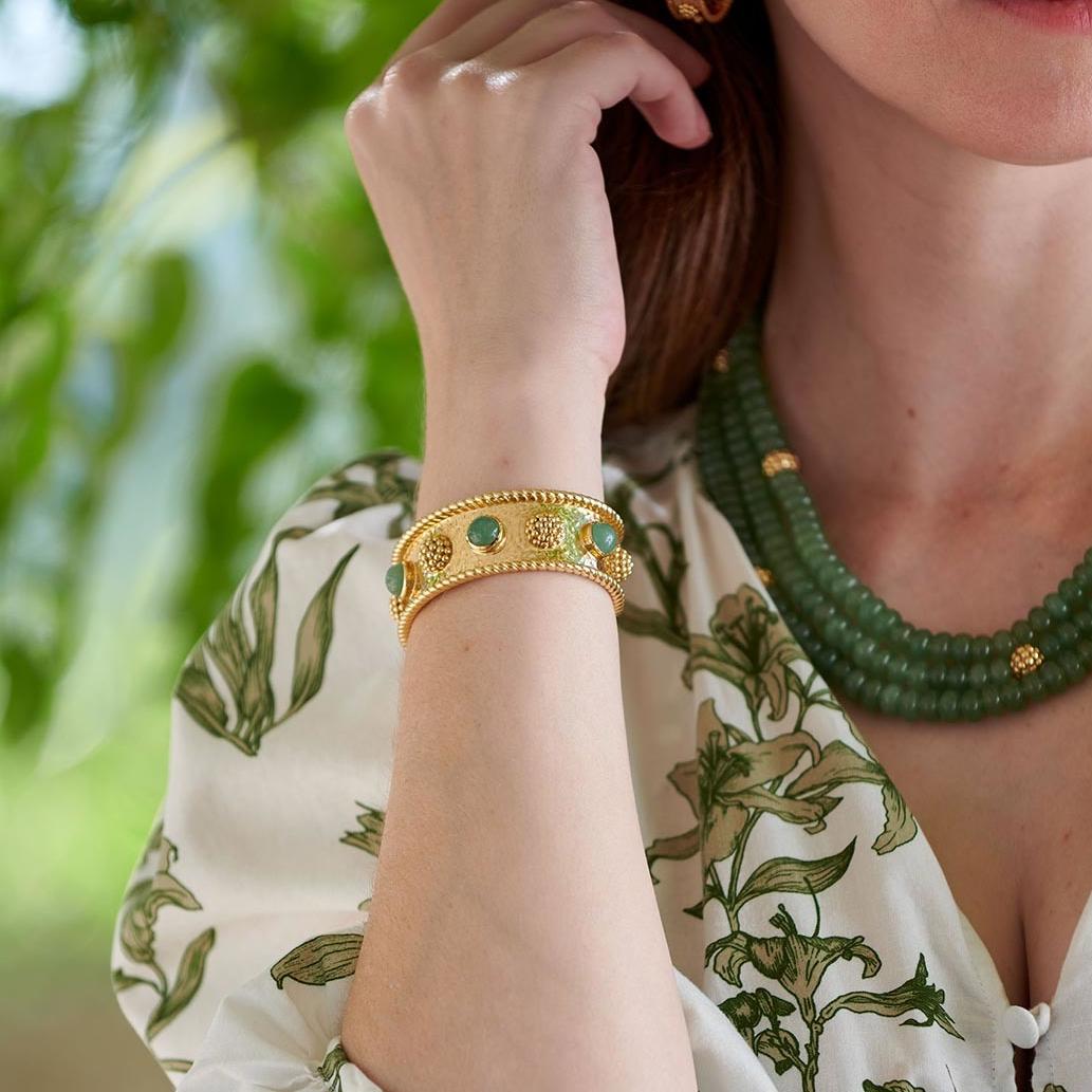 Berry Gem Cuff - Meadow Jade - Image 4