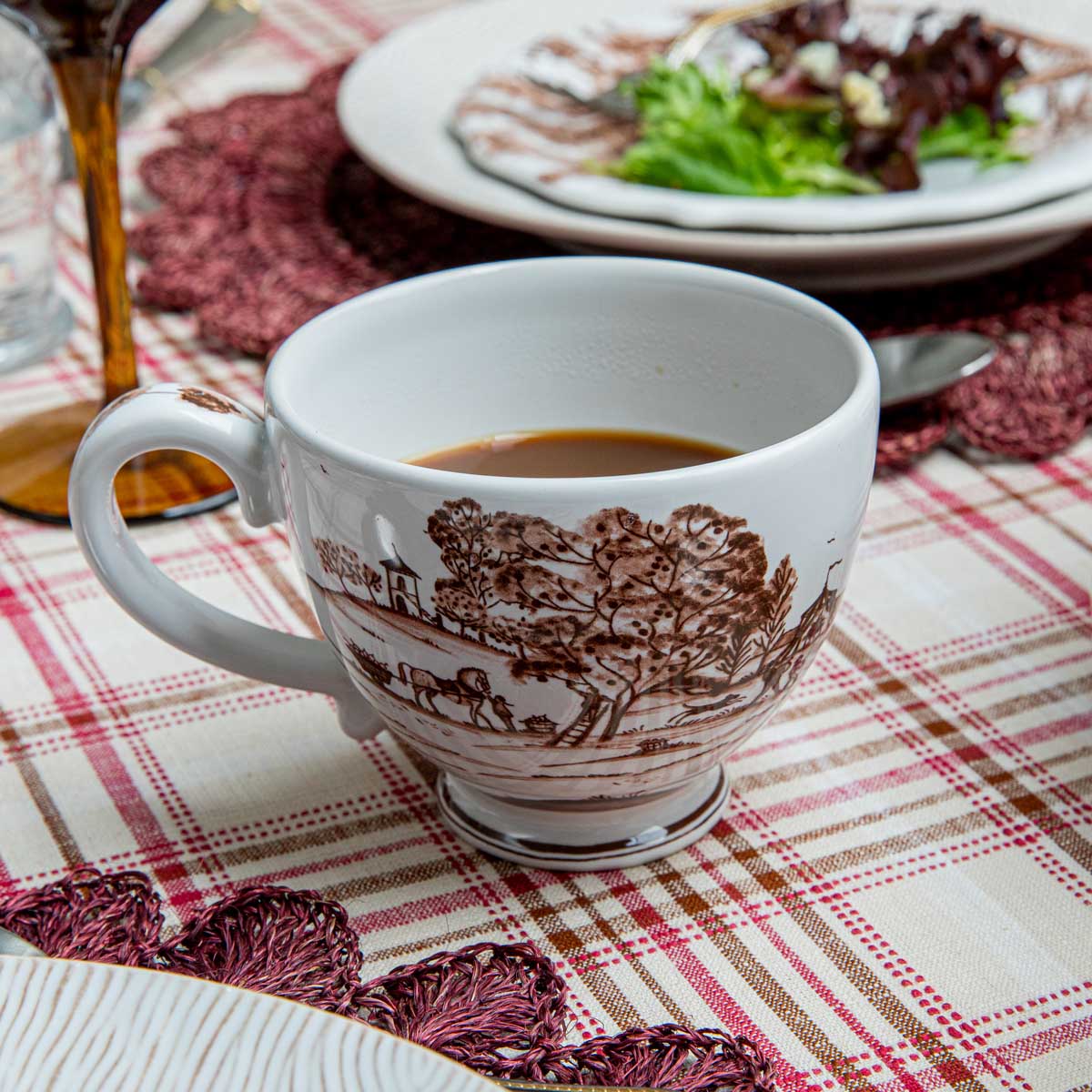 Country Estate Harvest Breakfast Cup - Sepia - Image 5