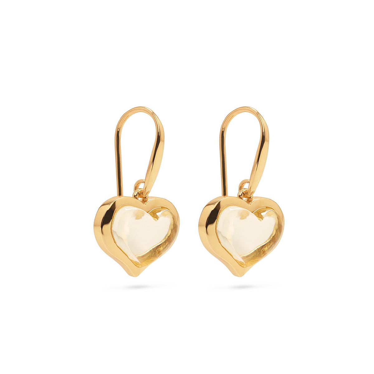 Love Drop Earrings - Clear Quartz - Image 5