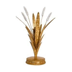 Forest Walk Wheat 13 Candlestick - Gold