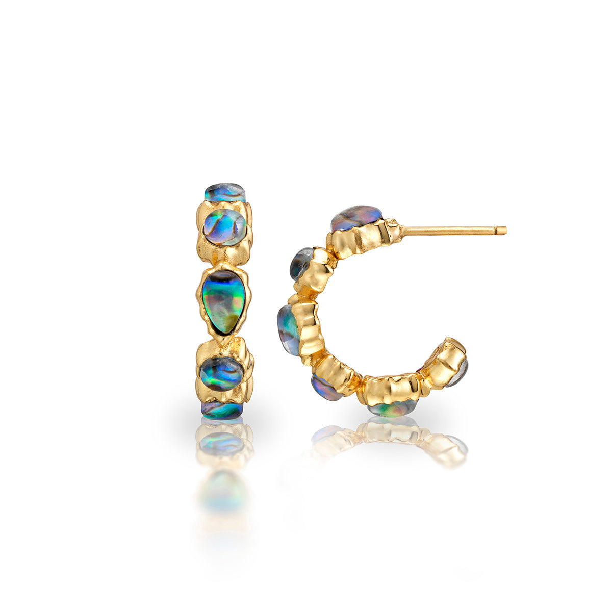 Aurora Small Hoop Earrings - Abalone - Image 5