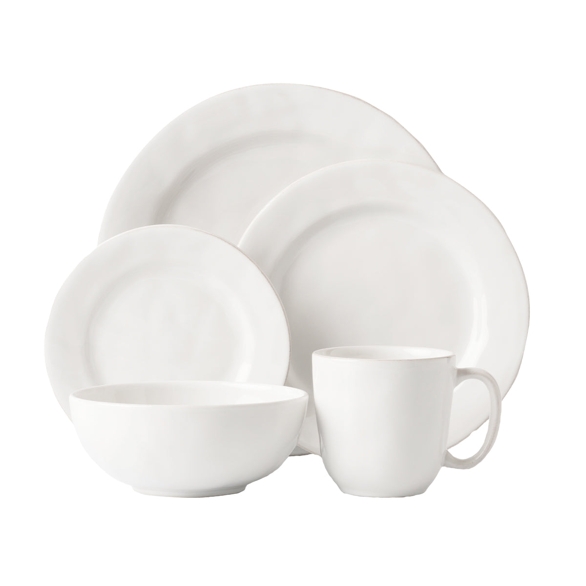 Puro 5pc Place Setting - Whitewash