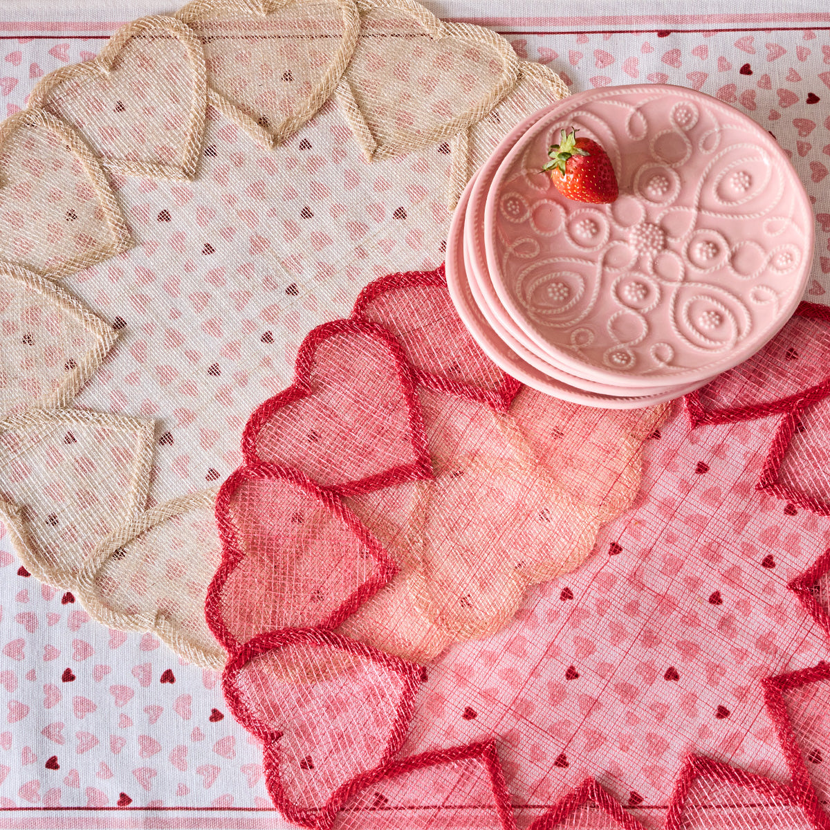 Heart Placemat - Pink - Image 3
