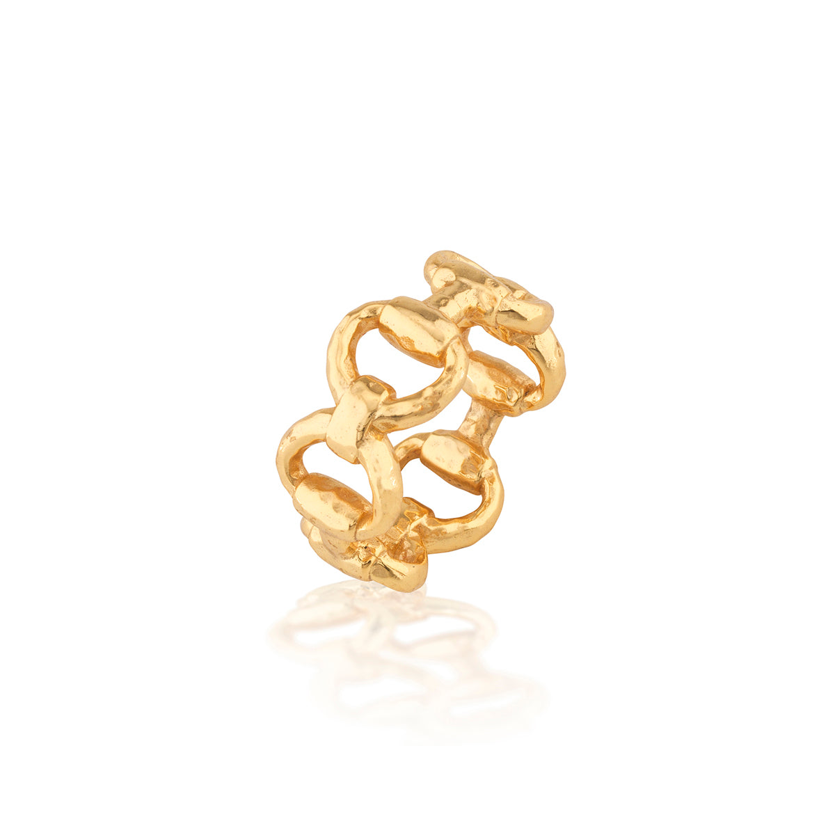 Equestrian Snaffle Bit Ring - Gold - Image 3