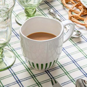 Sitio Stripe Mug - Basil