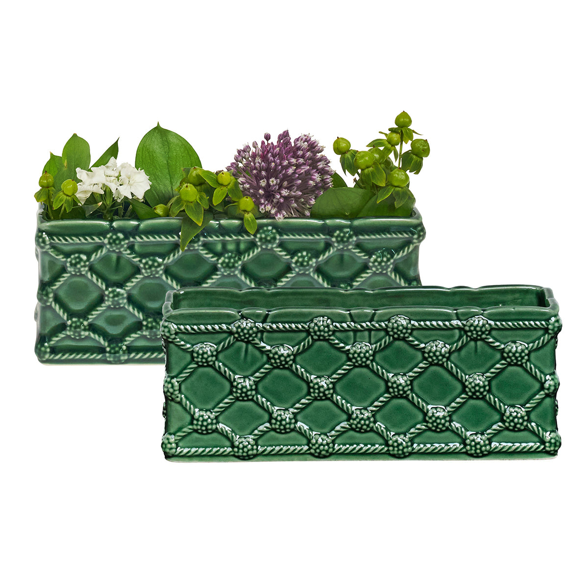 Berry & Thread Petite Parterre Garden 8 Planter Set/2 - Basil - Image 2