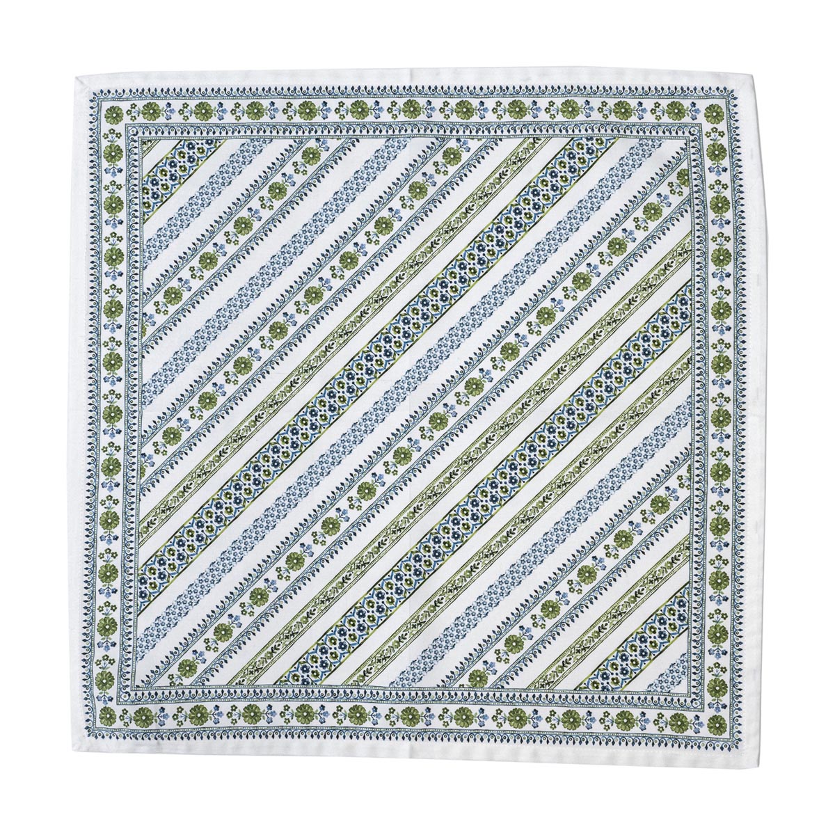 Seville Stripe Napkin Set/4 - Green - Image 5