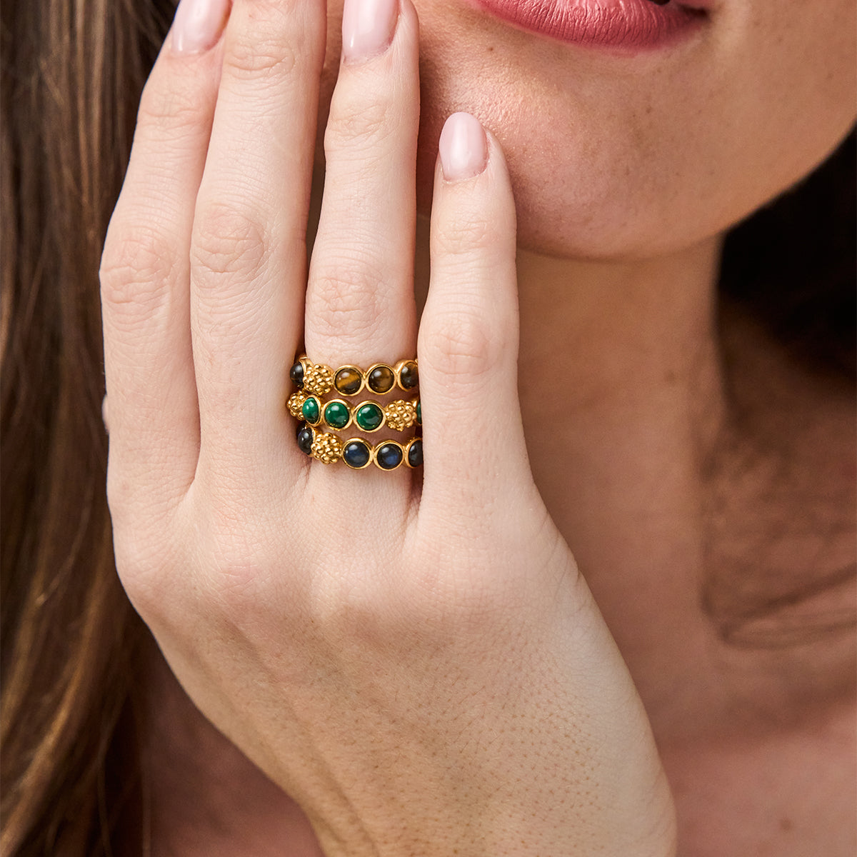 Berry Gem Ring - Blue Labradorite - Image 4