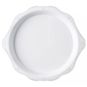 Berry & Thread Melamine 17 Round Platter - Whitewash