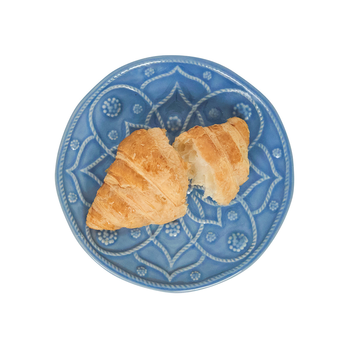 Jardins du Monde Side/Cocktail Plate Assorted Set/4 - Chambray - Image 3