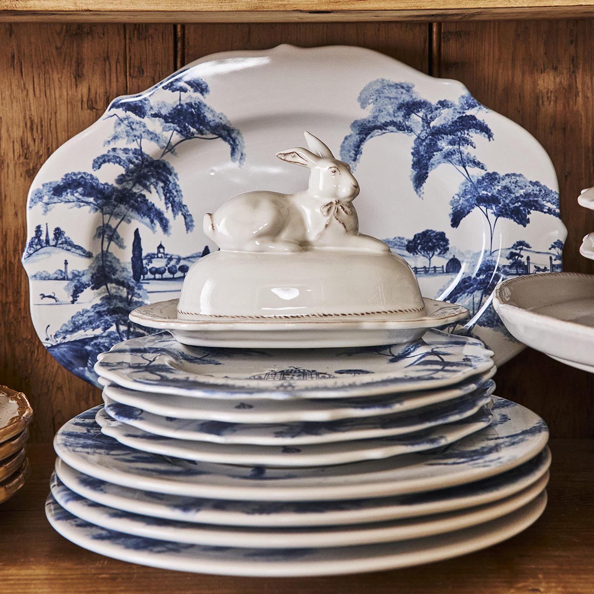 Country Estate 15 Platter - Delft Blue - Image 3
