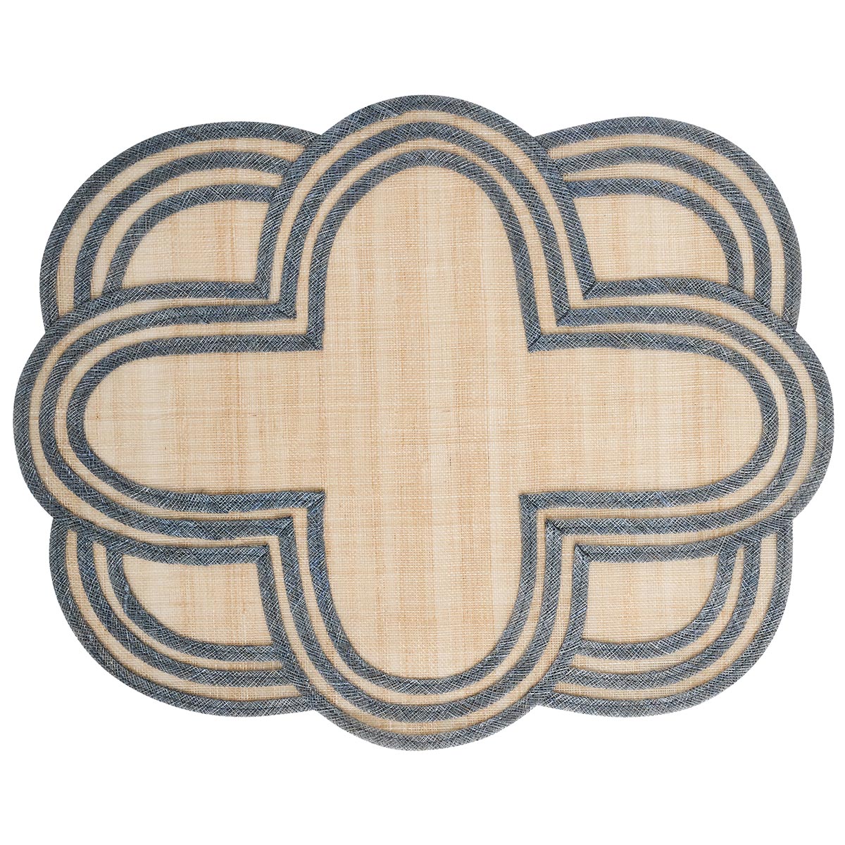Scallop Stripe Placemat - Chambray