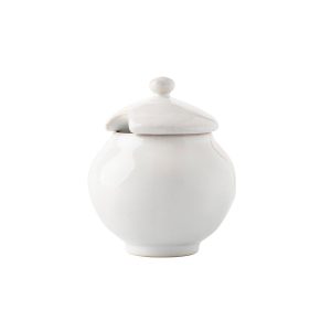 Puro Sugar Bowl with Lid- Whitewash