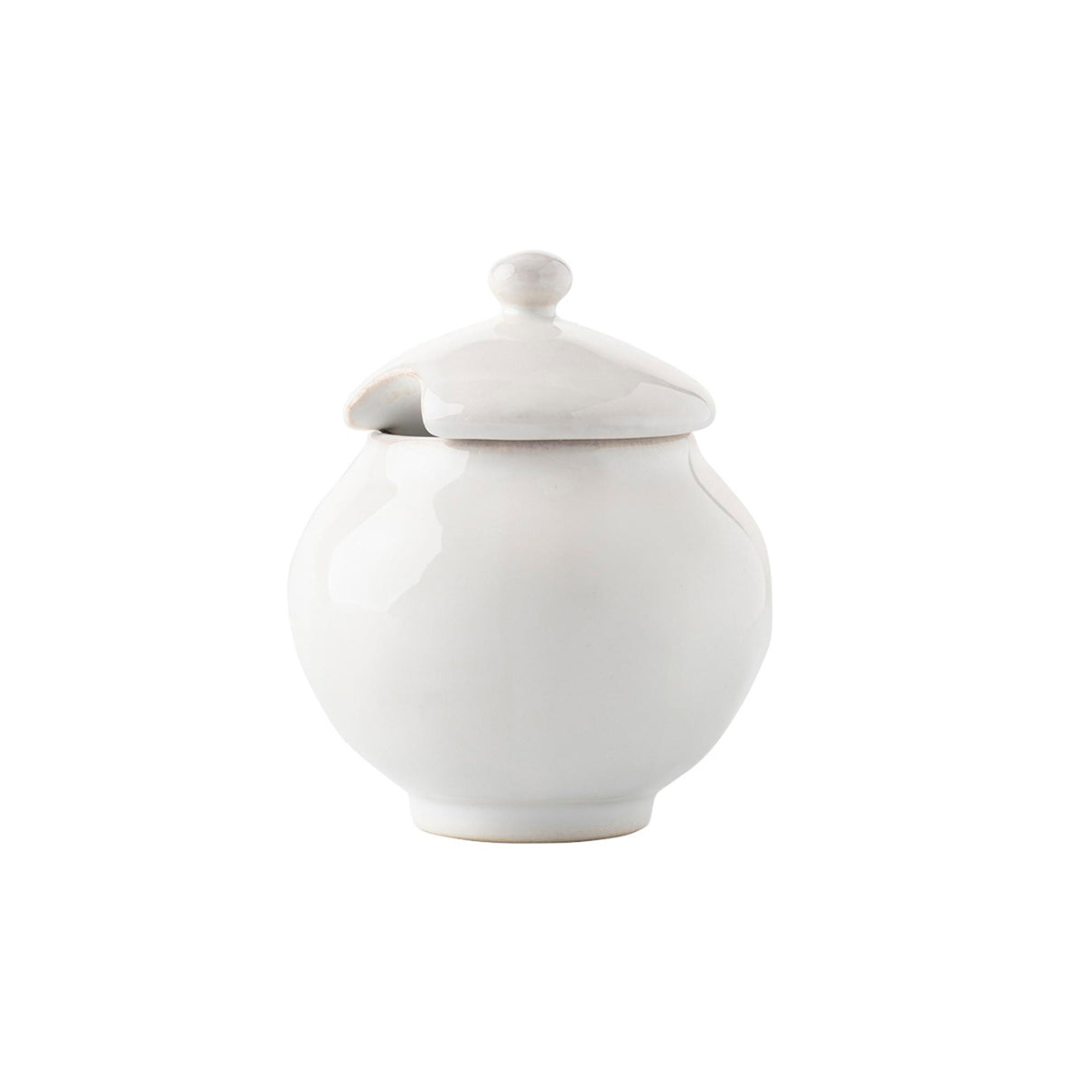 Puro Sugar Bowl with Lid- Whitewash