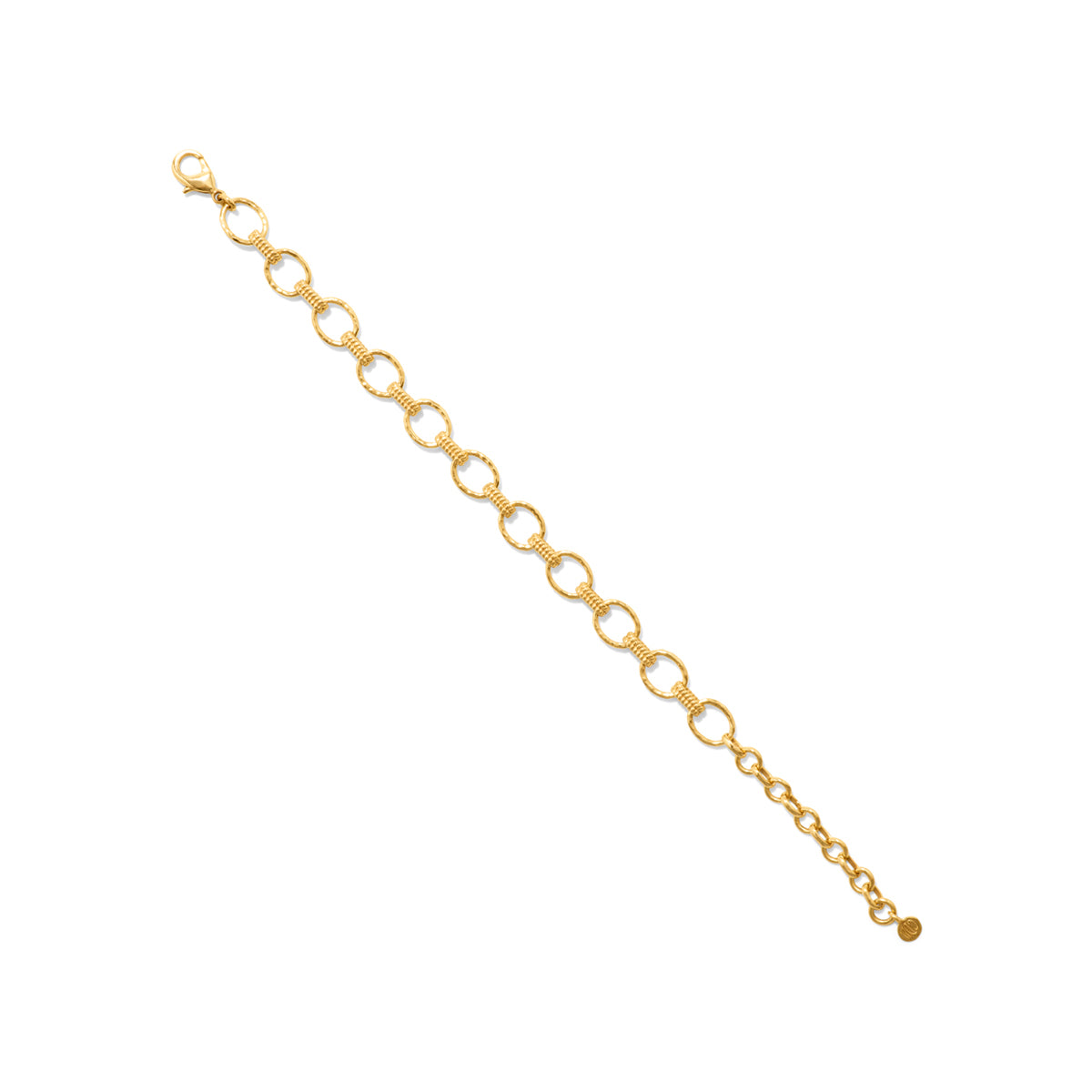 Cleopatra Small Link Bracelet. 7+1.5 - Gold - Image 3