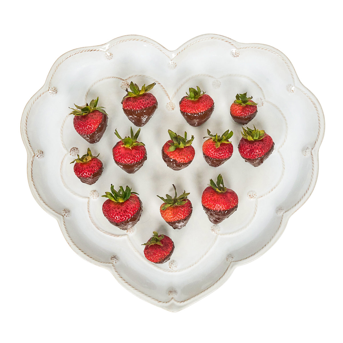 Berry & Thread 15 Heart Platter - Whitewash - Image 2