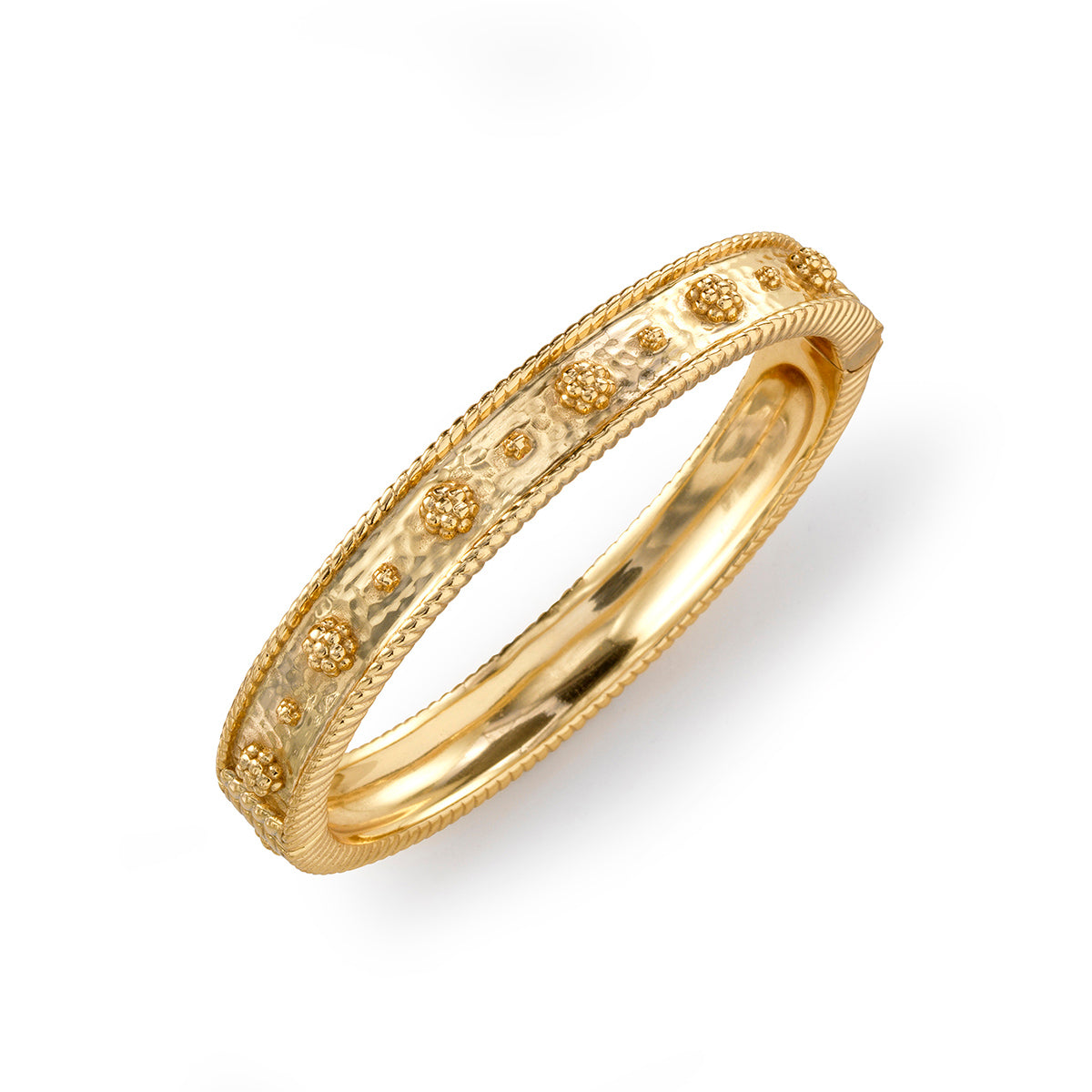 Berry Classic Hinged Bangle - Gold - Image 3