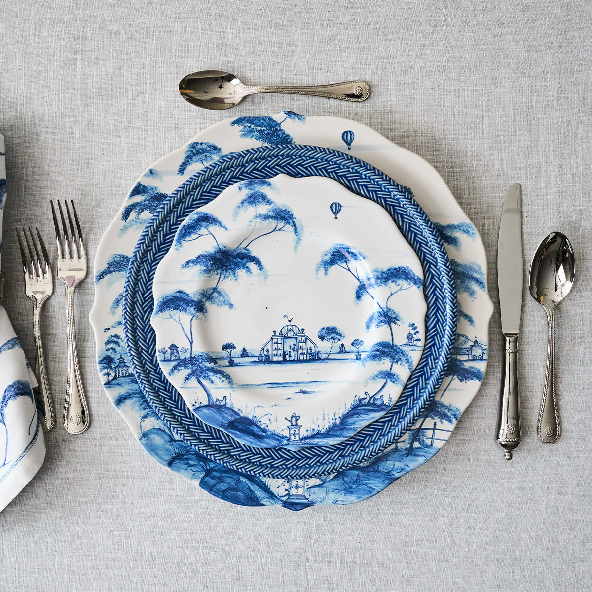 Country Estate Dessert/Salad Plate - Delft Blue - Image 3